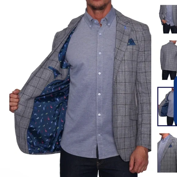 Tailorbyrd Collection Men’s Plaid Sports Coat